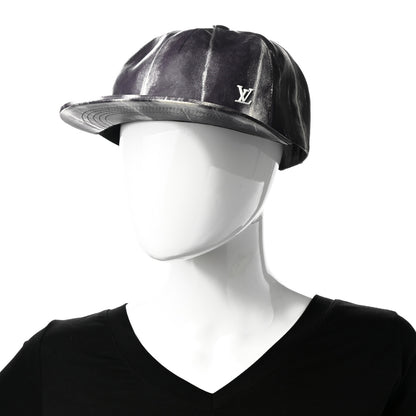 Louis Vuitton Lambskin LV Tie Dye Cap 60 Black White 2 of 8