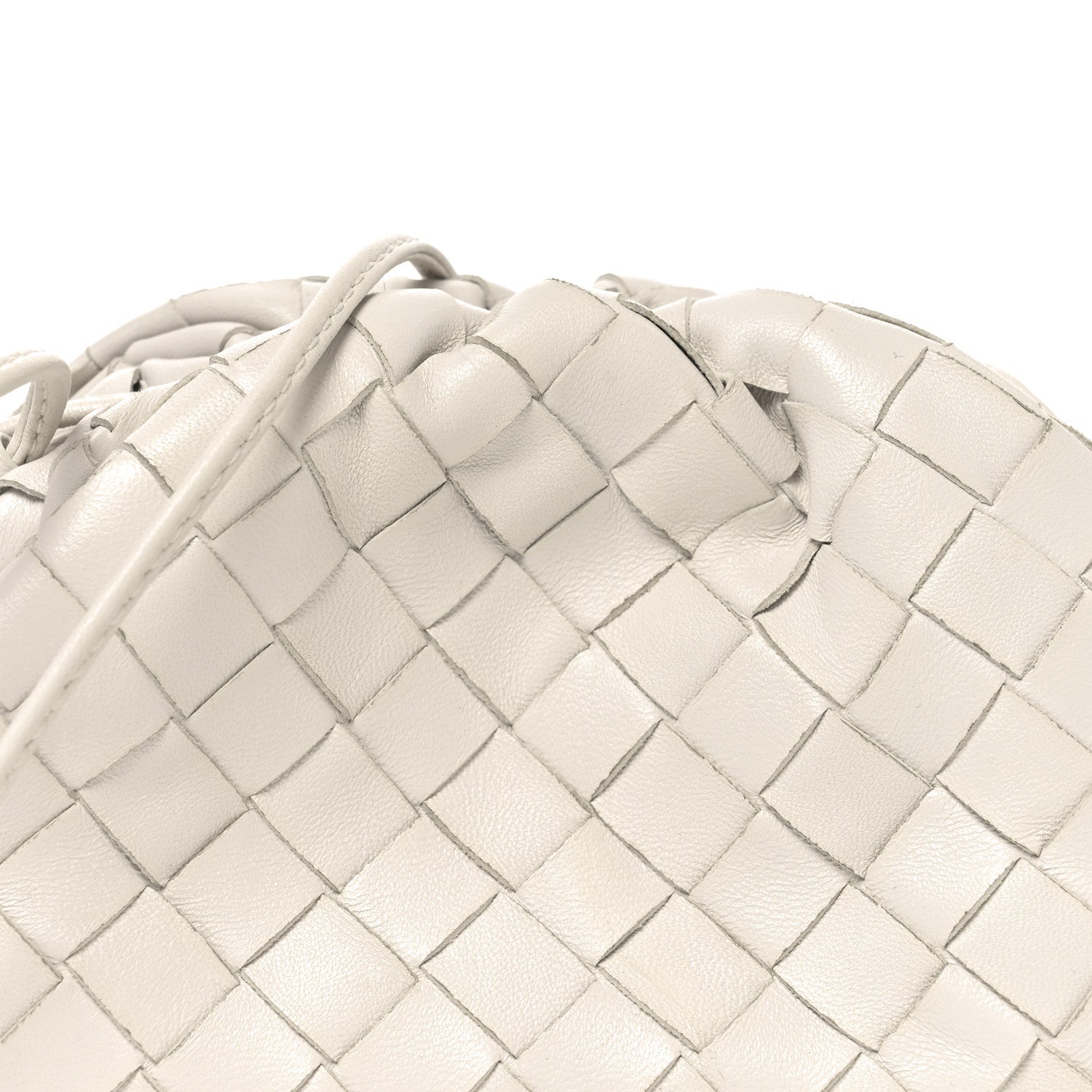 Bottega Veneta Nappa Intrecciato The Mini Pouch Chalk 1806358