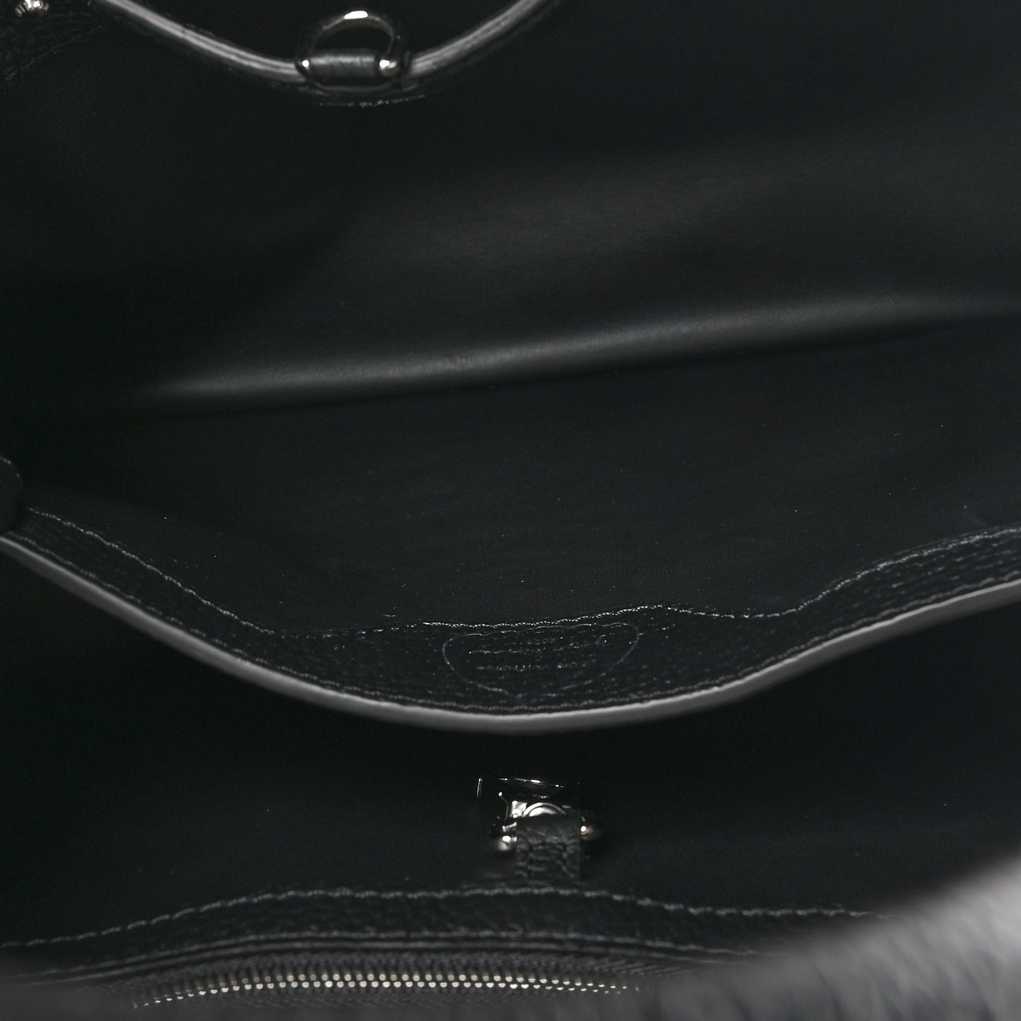 LV X YK Taurillon Brass Metal Dots Capucine MM Black