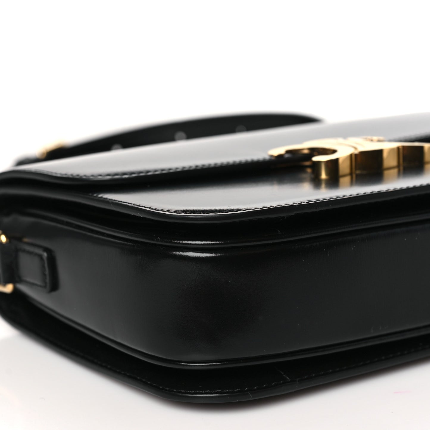 Shiny Calfskin Medium Triomphe Black
