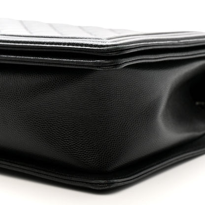 Chanel Caviar Quilted New Medium Boy Flap Black 10 of 10