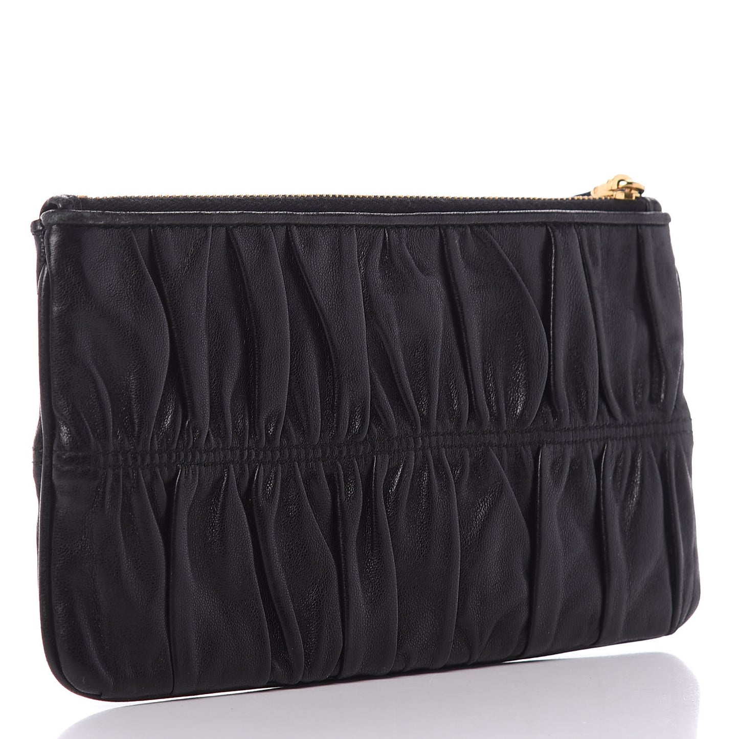 Nappa Gaufre Pouch Black