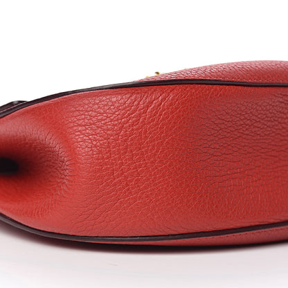 Chloe Grained Lambskin Drew Shoulder Bag Plaid Red 11 of 13