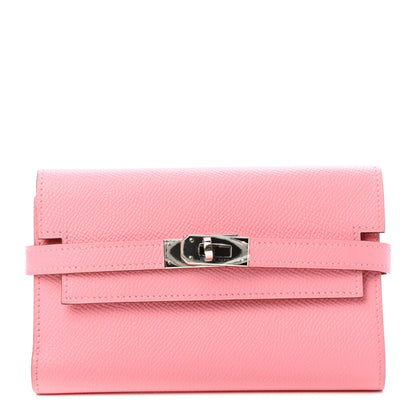 Hermes Epsom Medium Kelly Wallet Rose Confetti 1 of 4