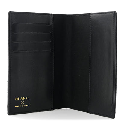 Chanel Caviar Quilted Crystal CC Passport Holder Black 5 of 7