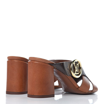 Louis Vuitton Monogram Horizon Mules 36.5 Cognac Brown 4 of 10