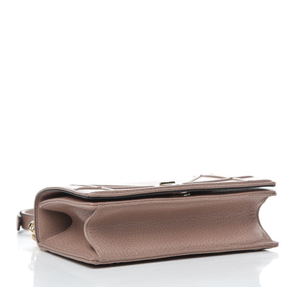 Christian Dior Grained Calfskin Small Diorama Flap Bag Taupe 4 of 9