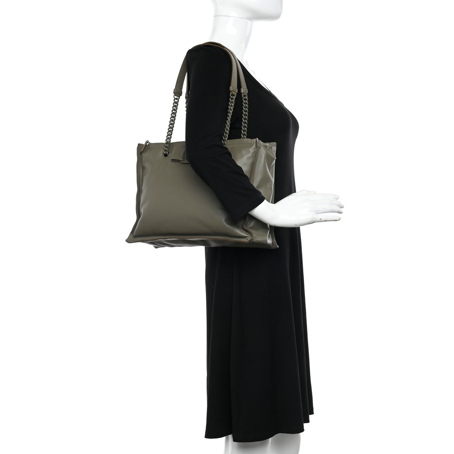 Calfskin Viva Bow Tote Green