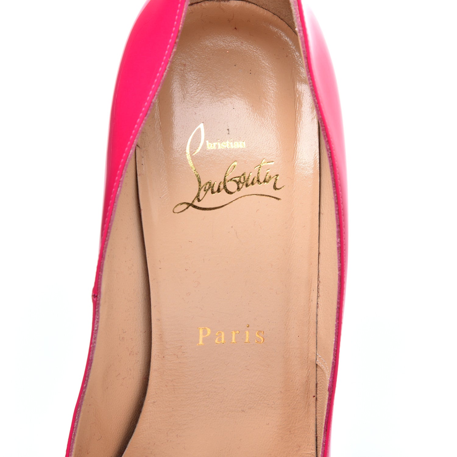 Christian Louboutin Patent Bianca 140 Pumps 37.5 Hot Pink 7 of 8