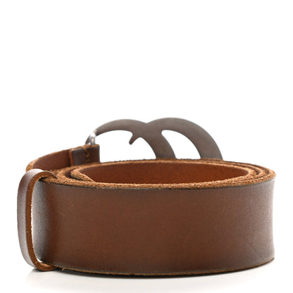 Gucci Cuoio Toscano Nickel Double Double G 40mm Belt 85 34 Cuir 2 of 5
