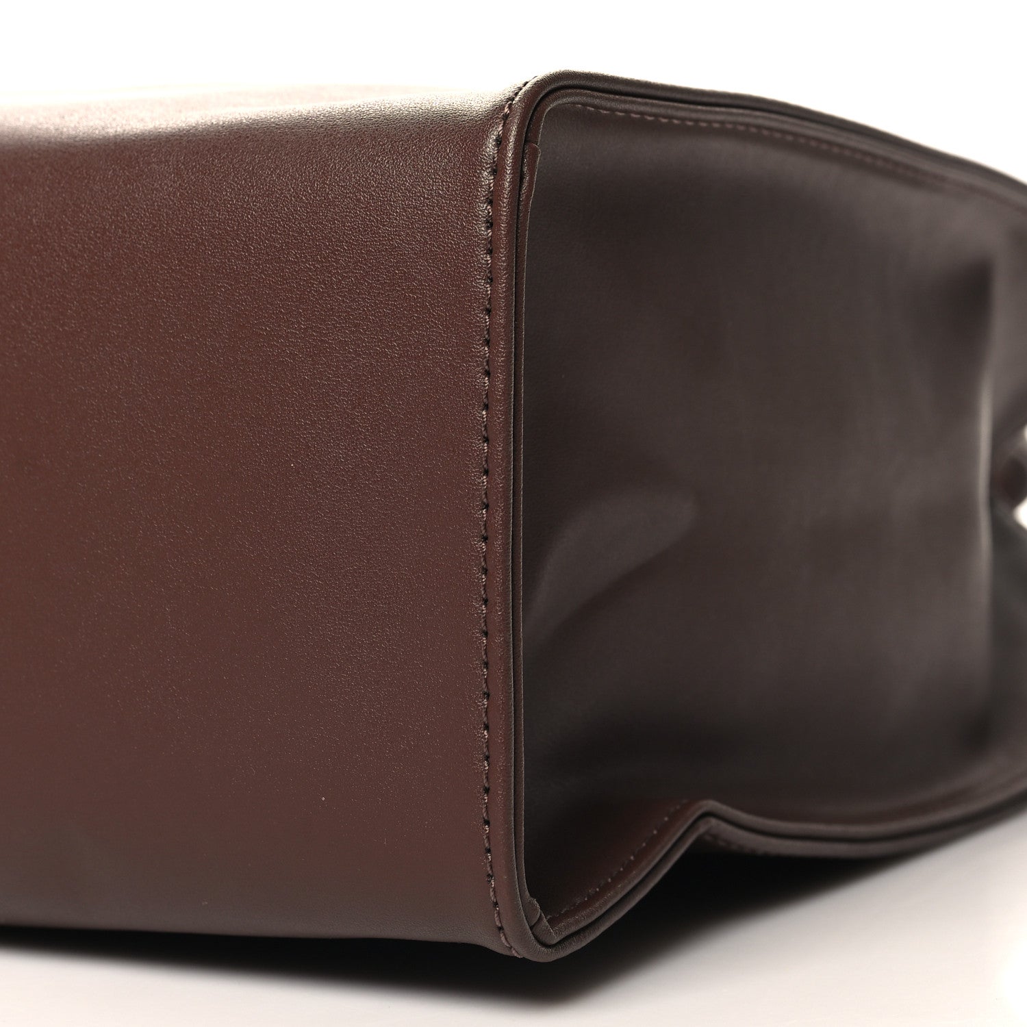 Telfar Vegan Leather Medium Shopping Bag Chocolate 9 of 9