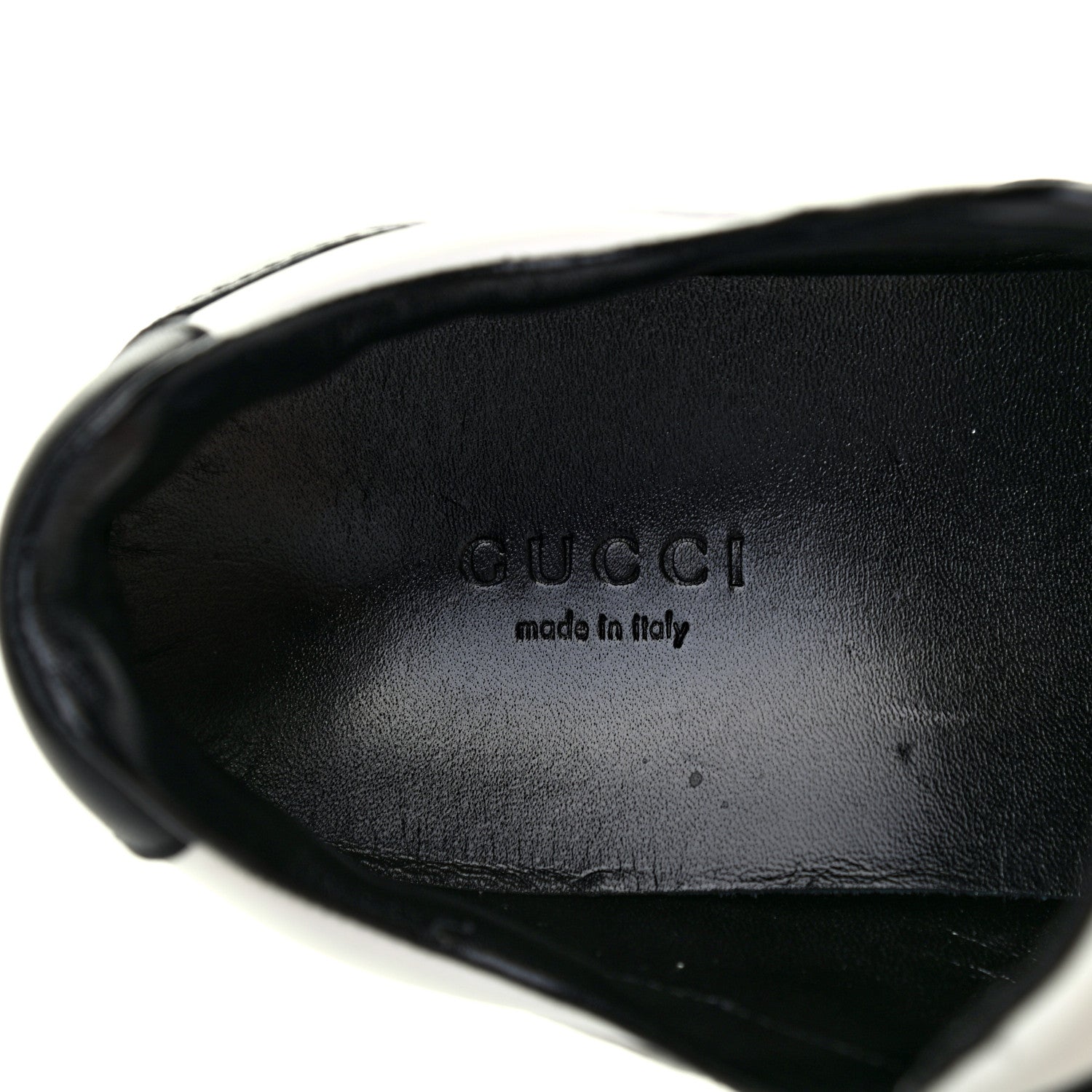 Gucci Calfskin Womens Interlocking G Sneakers 36.5 Black White 6 of 7