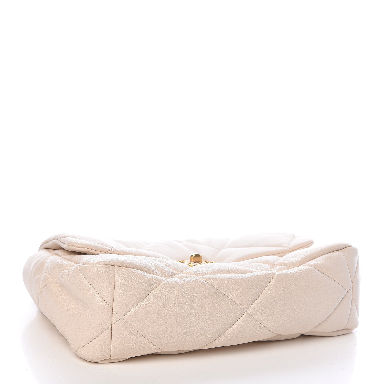Chanel Lambskin Quilted Large 19 Flap Light Beige 4 of 11