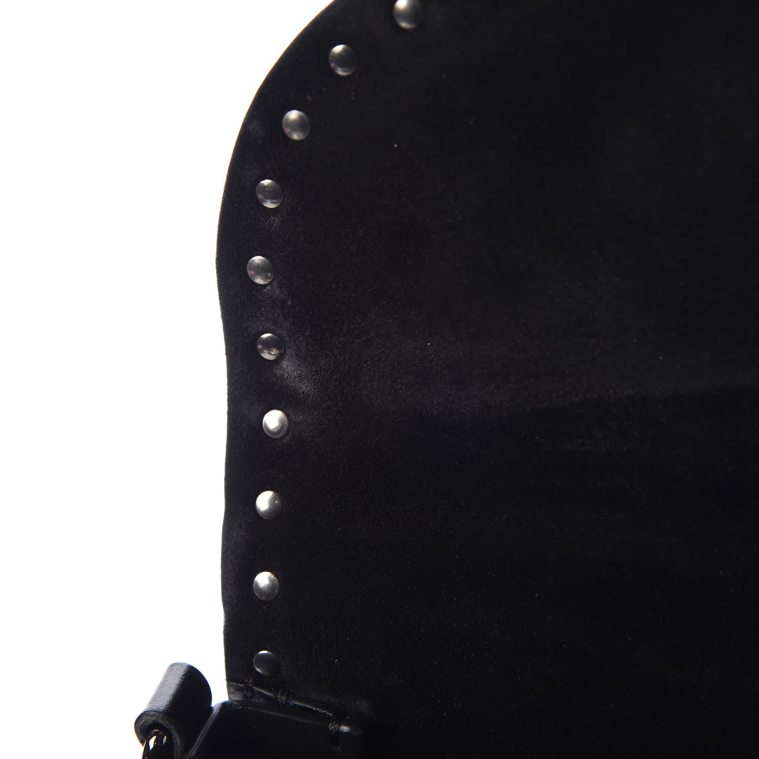 Valentino Garavani Craquele Calfskin Guitar Strap Rockstud Rolling Shoulder Flap Messenger Bag Black 13 of 25