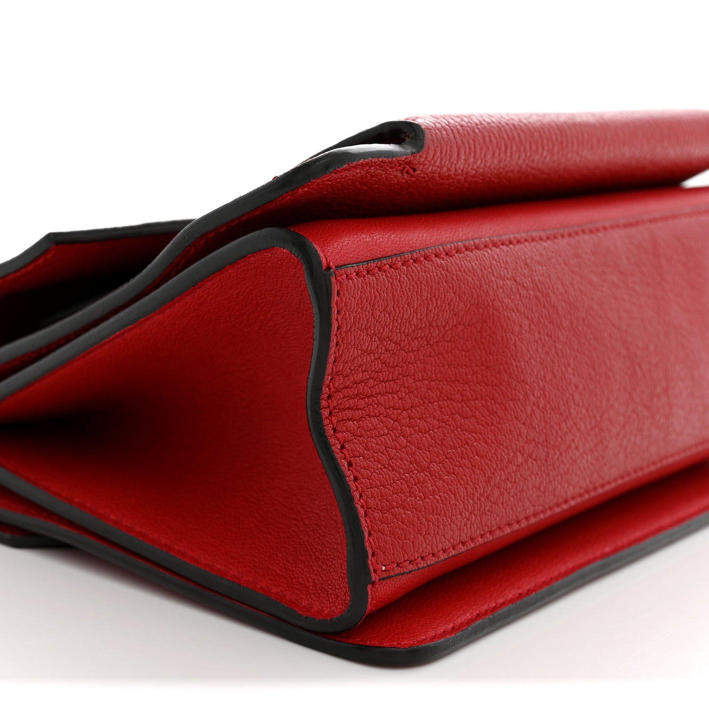 Goatskin Small GV3 Shoulder Bag Bright Red