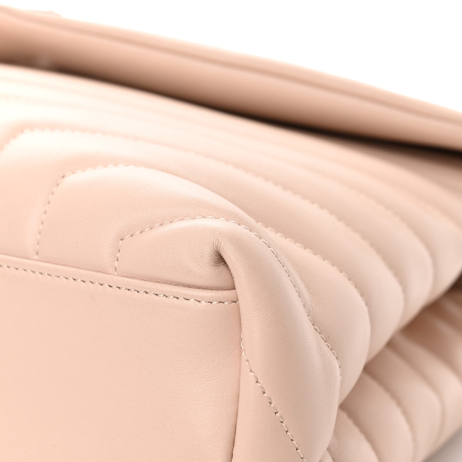 Saint Laurent Calfskin Y Quilted Monogram Medium Loulou Chain Satchel Rose Antic 10 of 13