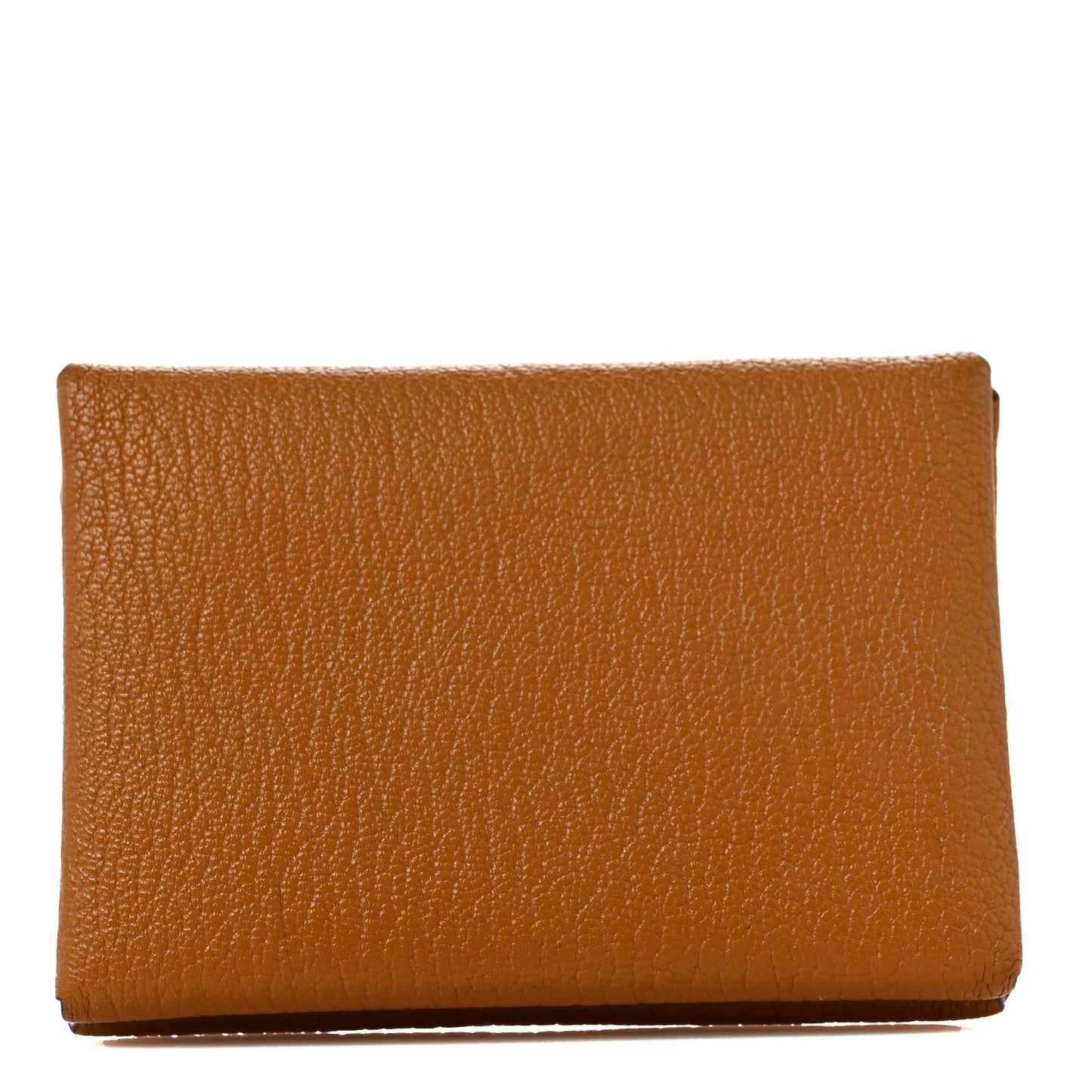 Chevre Mysore Verso Calvi Duo Card Case Caramel Rose Sakura