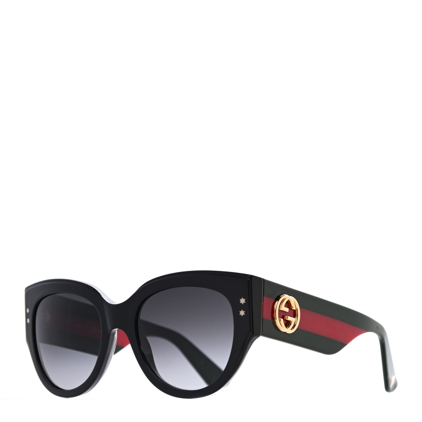 Acetate Oversized Rectangle Frame Web Sunglasses GG3864/S Black