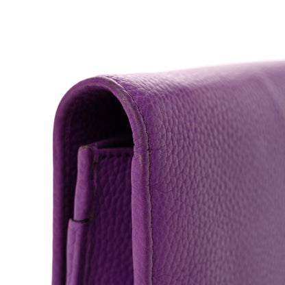 Gucci Pebbled Calfskin Soho Wallet On Chain Shine Purple 12 of 13