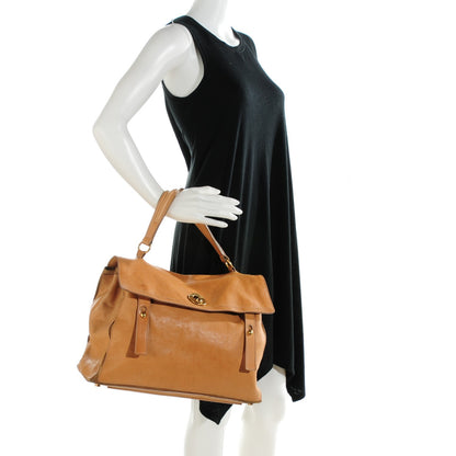Saint Laurent Calfskin Suede Large Muse Two Camel 2 of 9