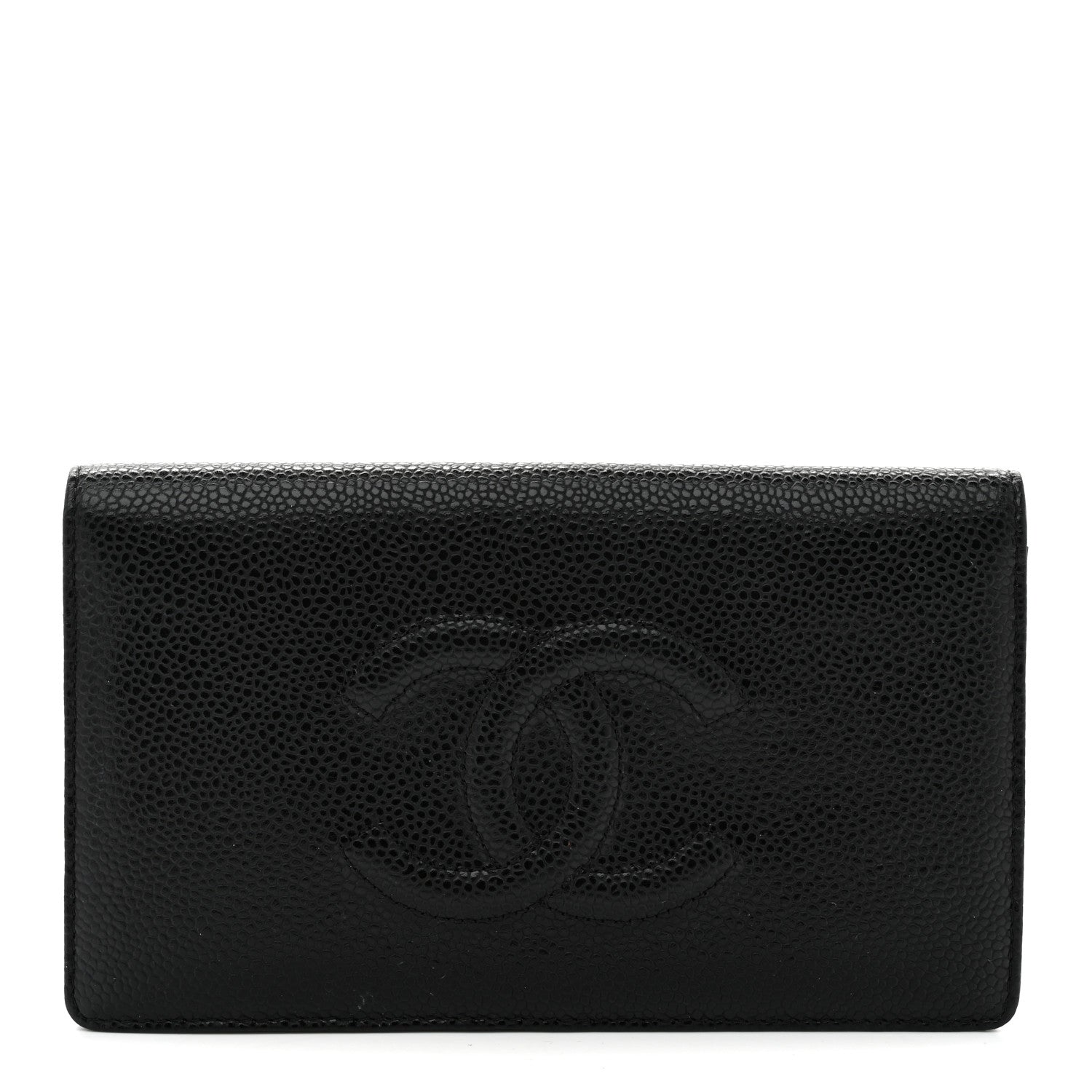 Chanel Caviar Timeless CC Yen Wallet Black 1 of 9