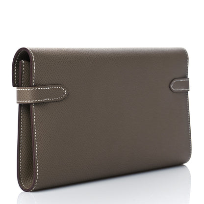 Hermes Epsom Kelly Longue Wallet Etoupe 3 of 11
