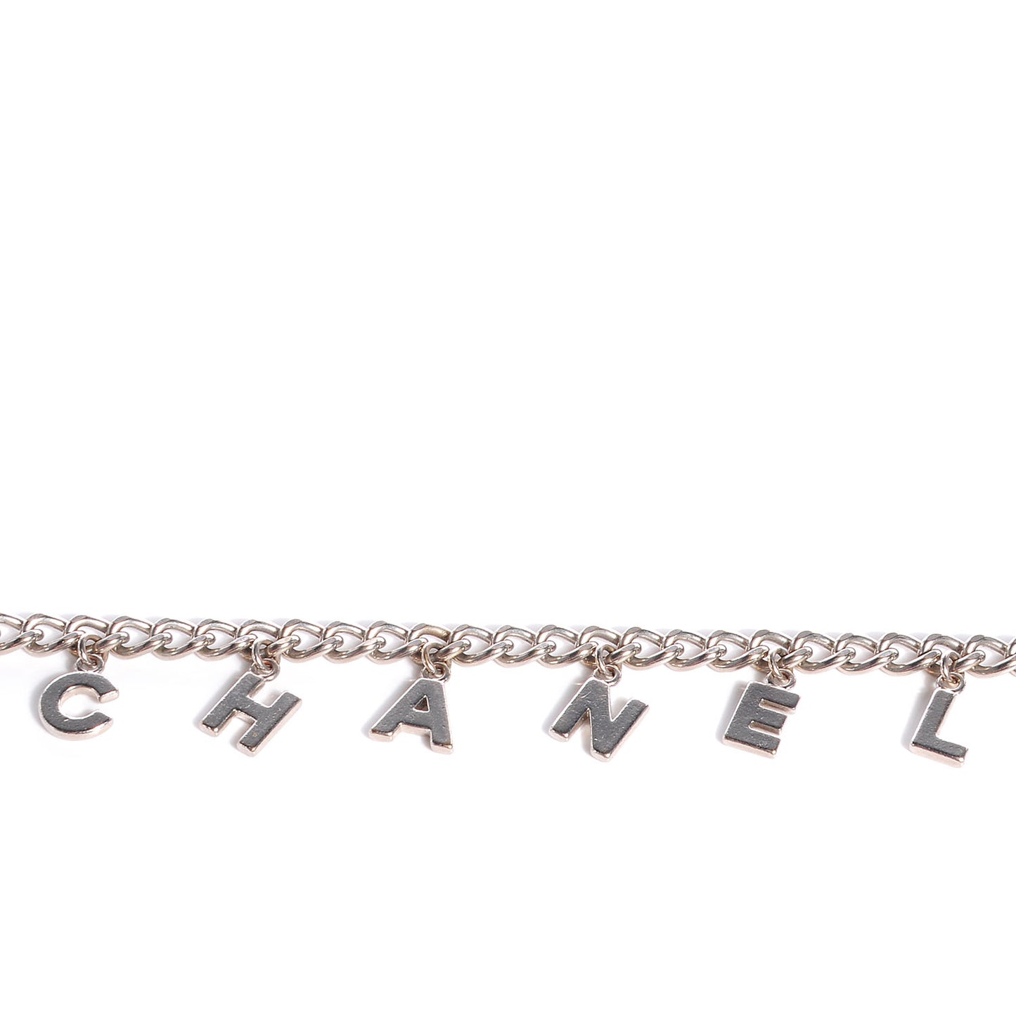 CC Chain Logo Belt Silver