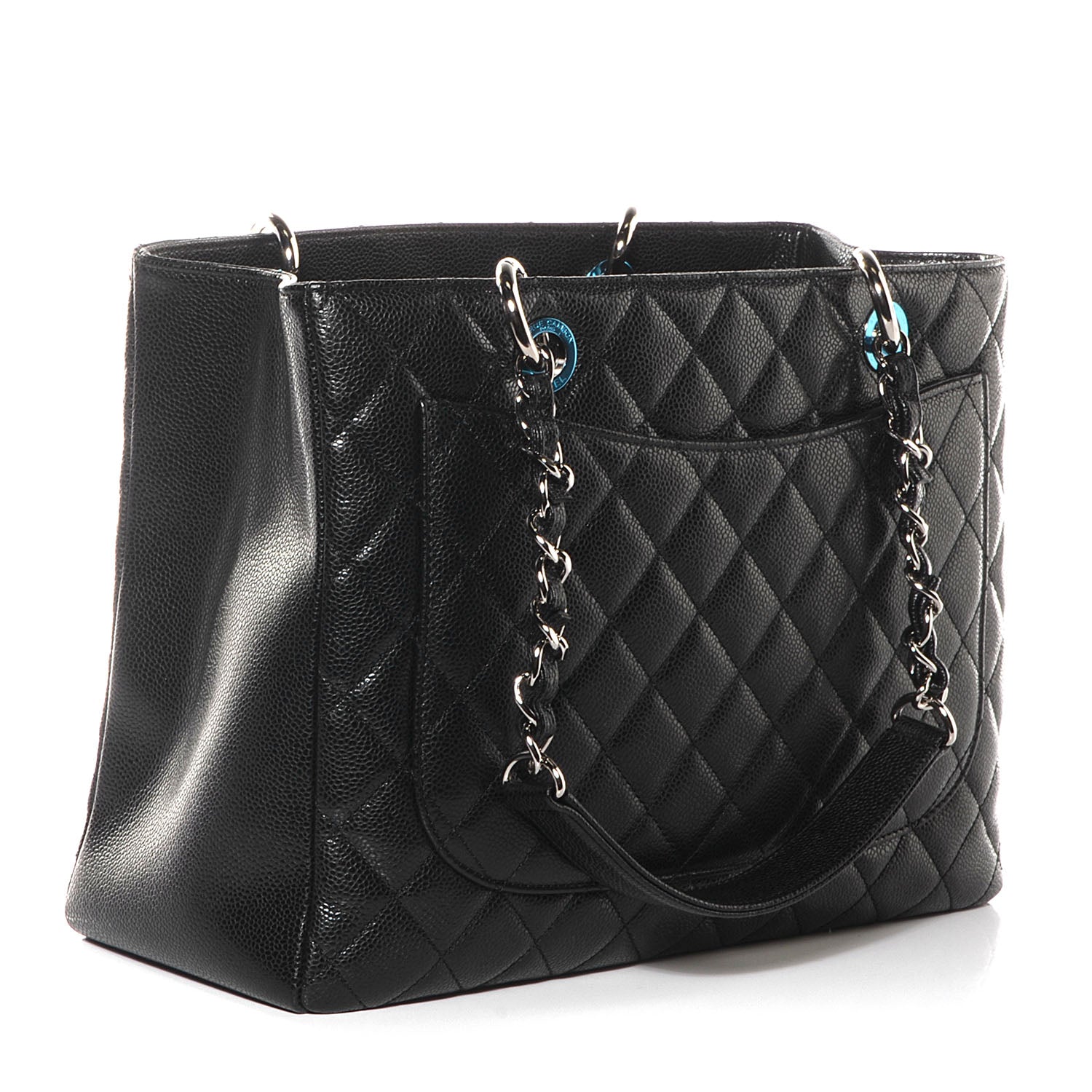 Chanel Caviar Grand Shopping Tote GST Black 3 of 7
