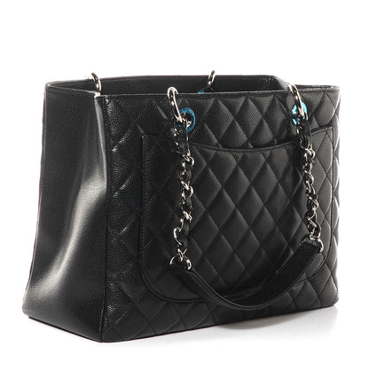 Chanel Caviar Grand Shopping Tote GST Black 3 of 7