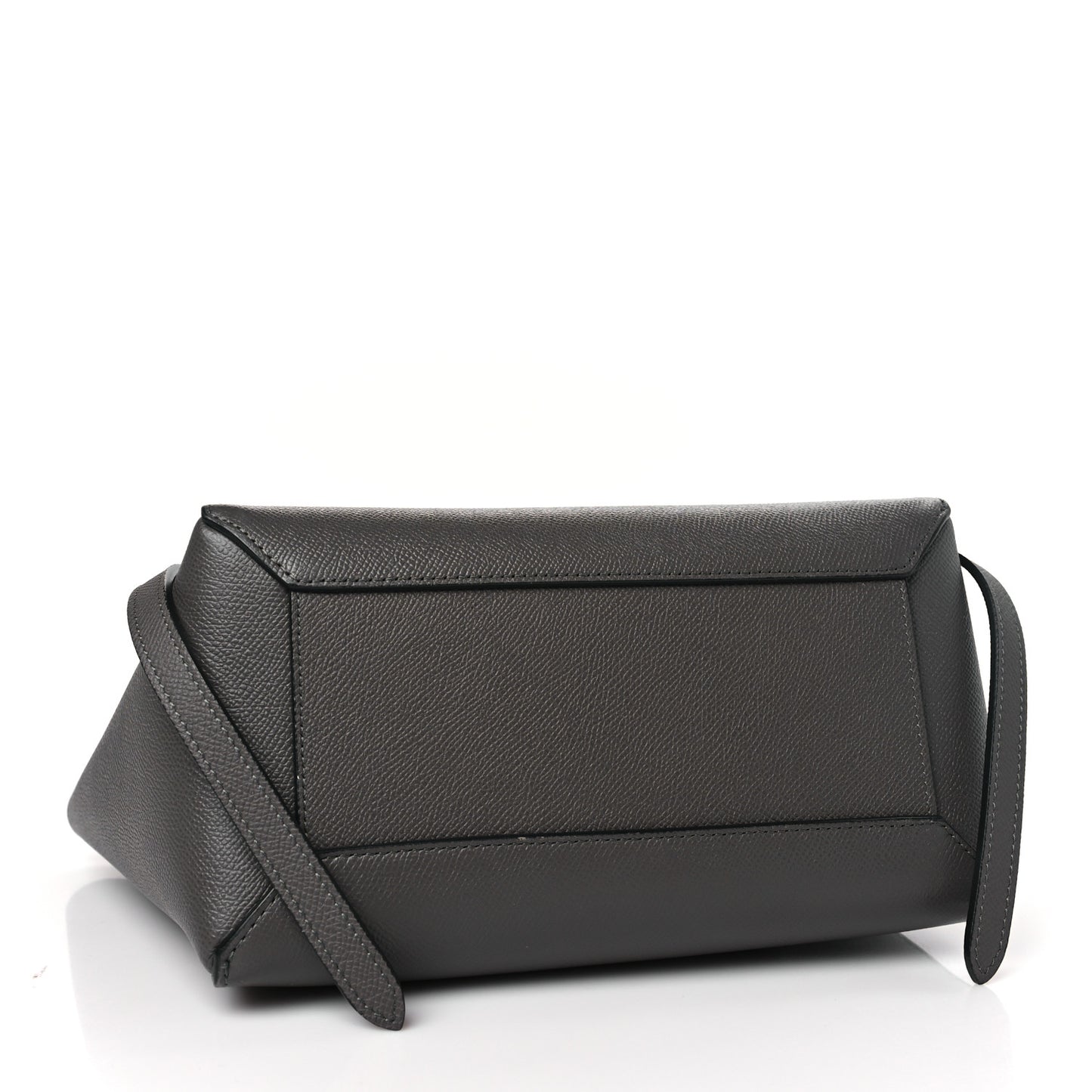 Grained Calfskin Micro Belt Bag Grey