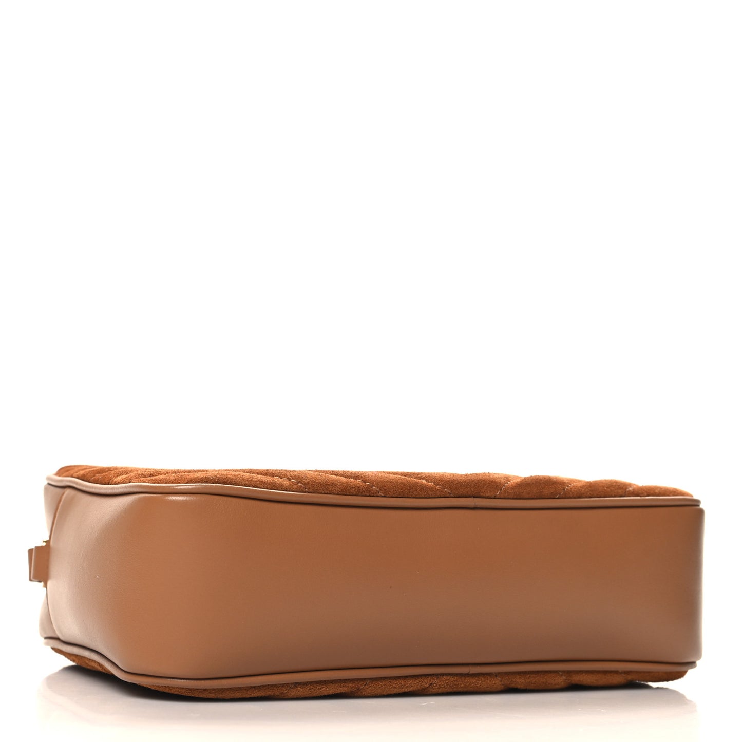 Suede Matelasse Monogram Lou Camera Bag Cinnamon