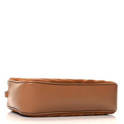 Saint Laurent Suede Matelasse Monogram Lou Camera Bag Cinnamon 4 of 10