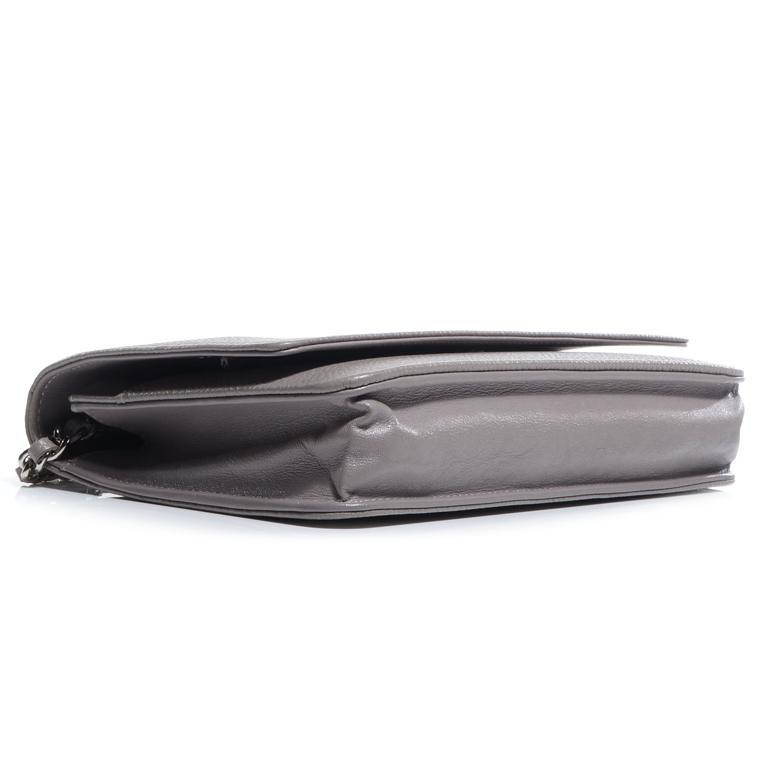 Chanel Caviar Timeless Wallet on Chain WOC Light Grey 4 of 8