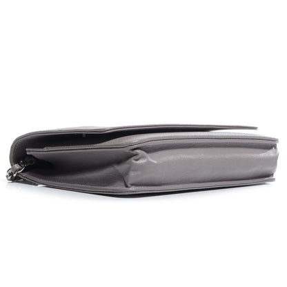 Chanel Caviar Timeless Wallet on Chain WOC Light Grey 4 of 8