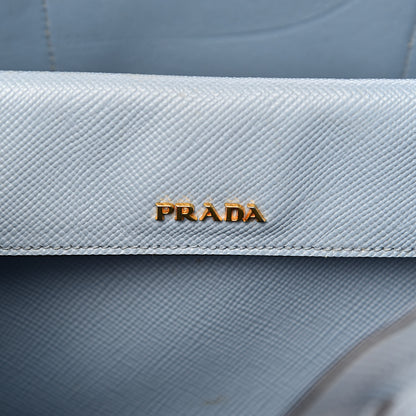 Prada Saffiano Cuir Medium Double Bag Astrale 6 of 10