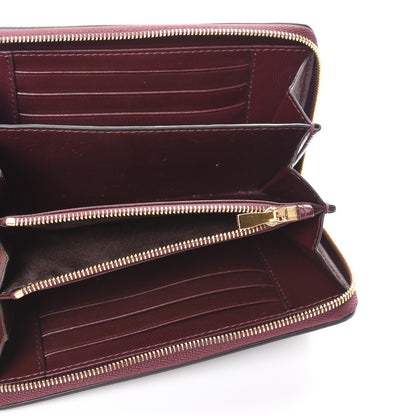 Mulberry Crocodile Embossed Medium Zip Around Wallet Burgundy 5 of 8
