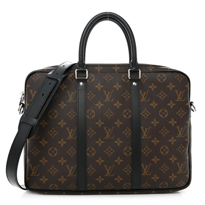 Louis Vuitton Monogram Macassar Porte-Documents Voyage PM 1 of 11