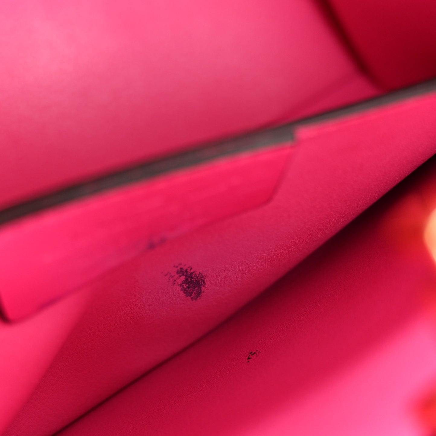 Hammered Calfskin Small The Studio Box Bag Hot Pink
