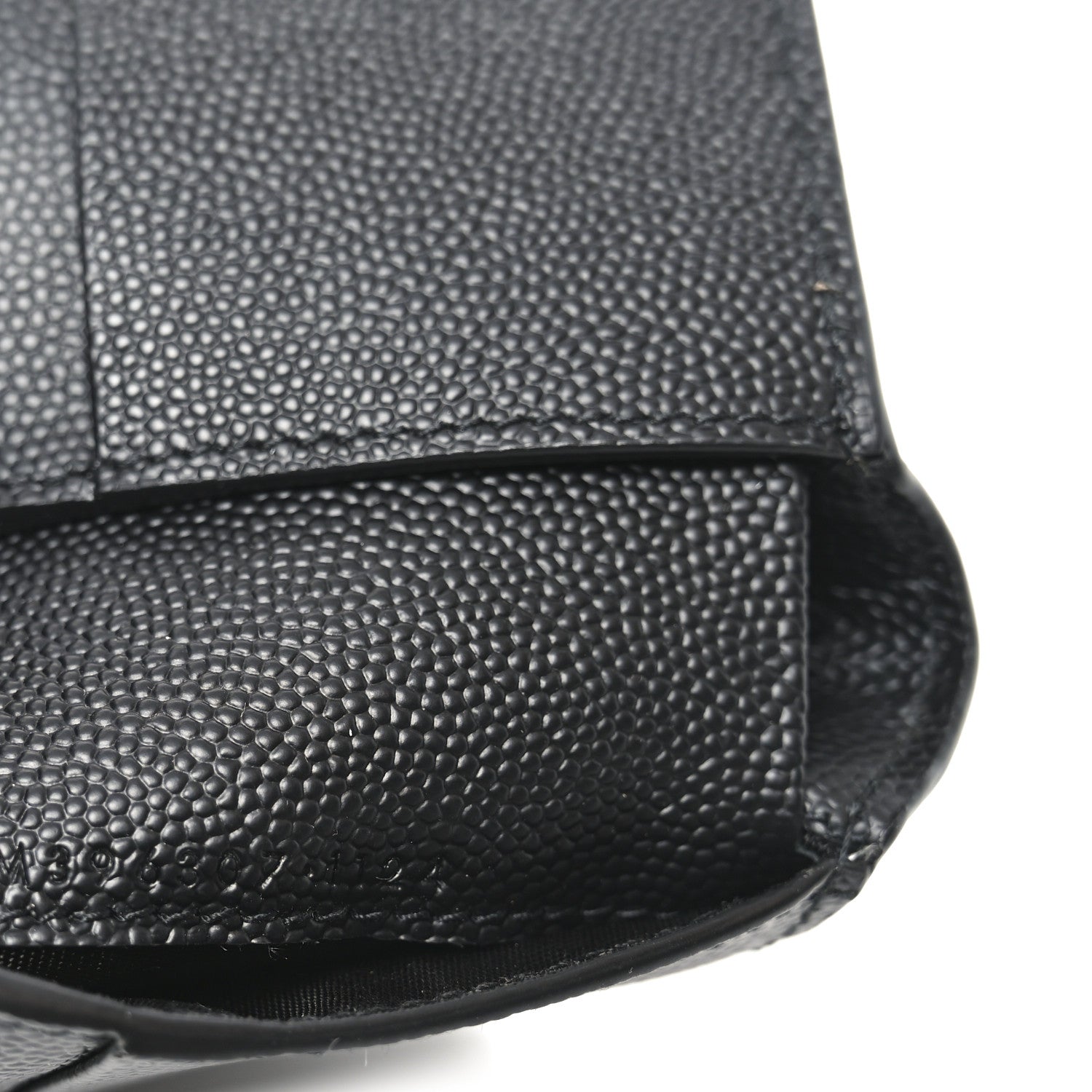Saint Laurent Grain De Poudre Paris East West Wallet Black 7 of 8
