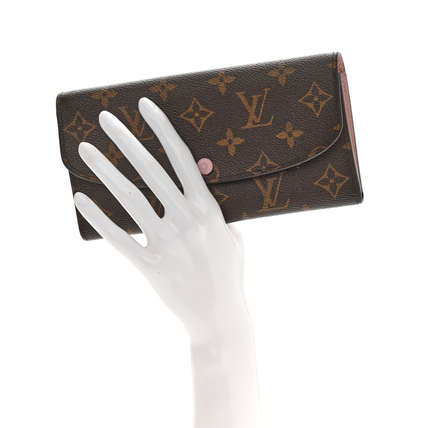 Monogram Emilie Wallet Rose Ballerine
