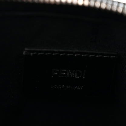 Fendi Glazed Fabric Vitello Liberty FF 1974 Diagonal Medium Camera Case Tobacco Moresco Black 6 of 12