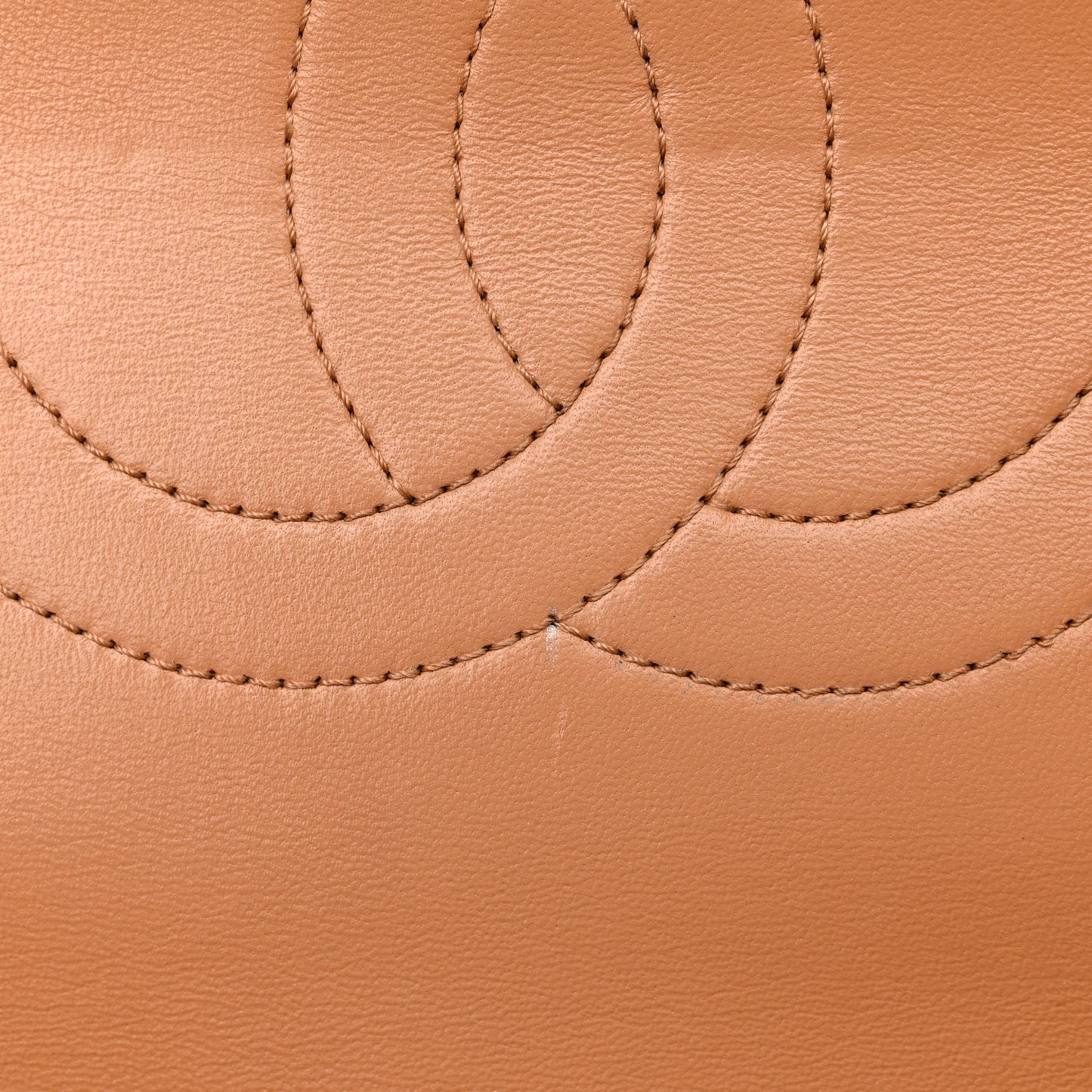 Lambskin Quilted Medium Trendy CC Flap Dual Handle Bag Camel