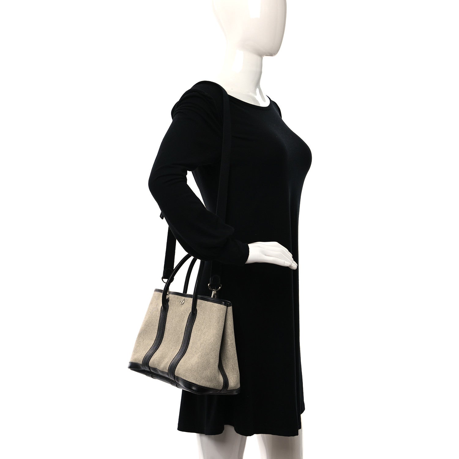 Hermes Buffle Skipper Toile Garden Party 30 TPM Black 3 of 8