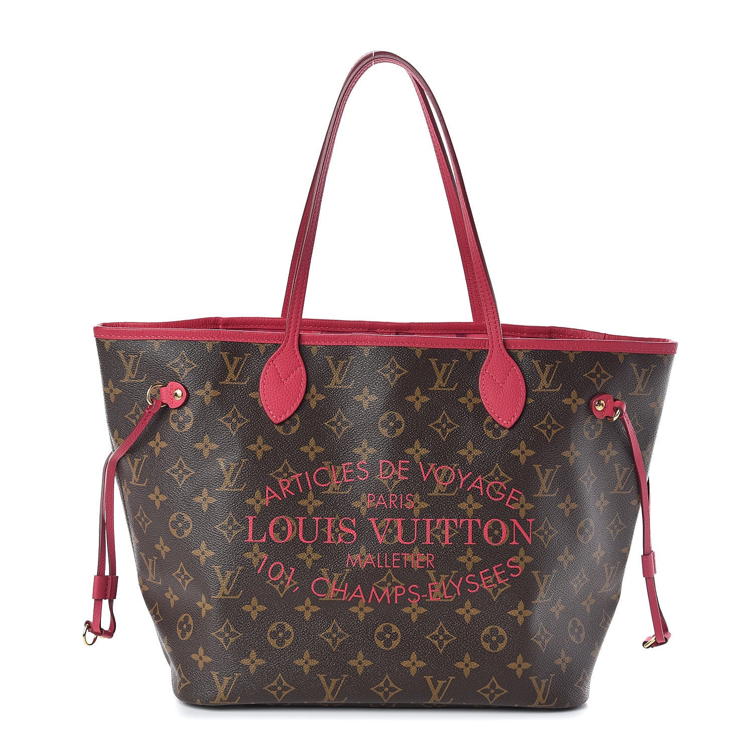 Louis Vuitton Monogram Articles de Voyage Ikat Neverfull MM Rose Indien 1 of 12