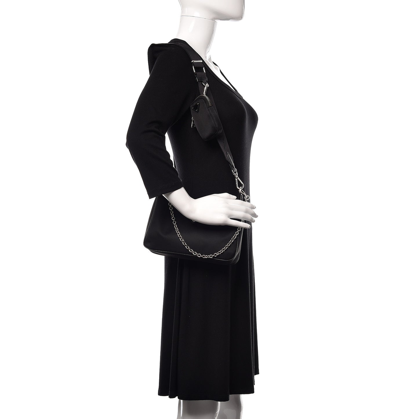 Nylon Re-Edition 2005 Shoulder Bag Black