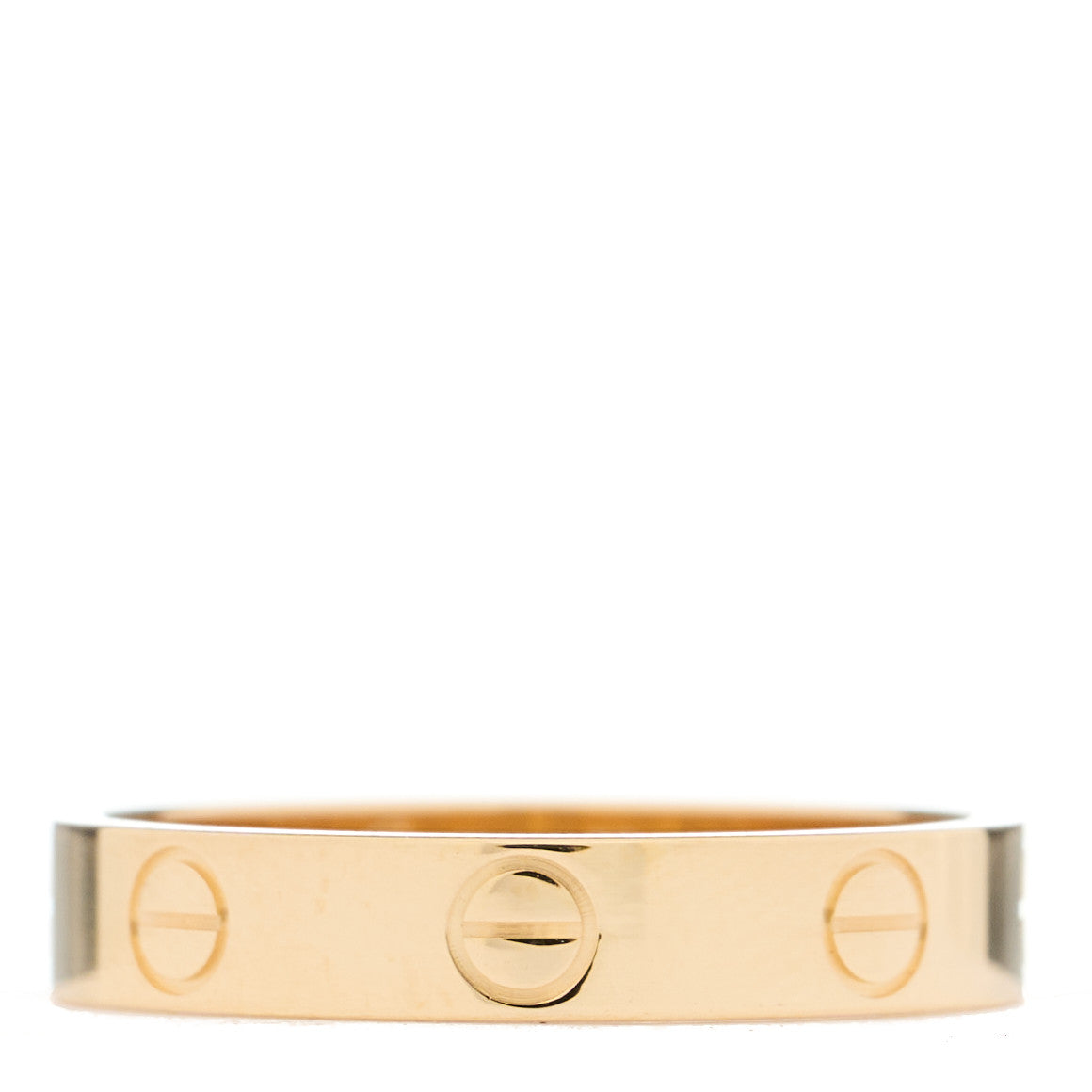 Cartier 18K Yellow Gold 3.5mm LOVE Wedding Band Ring 53 6.25 4 of 6