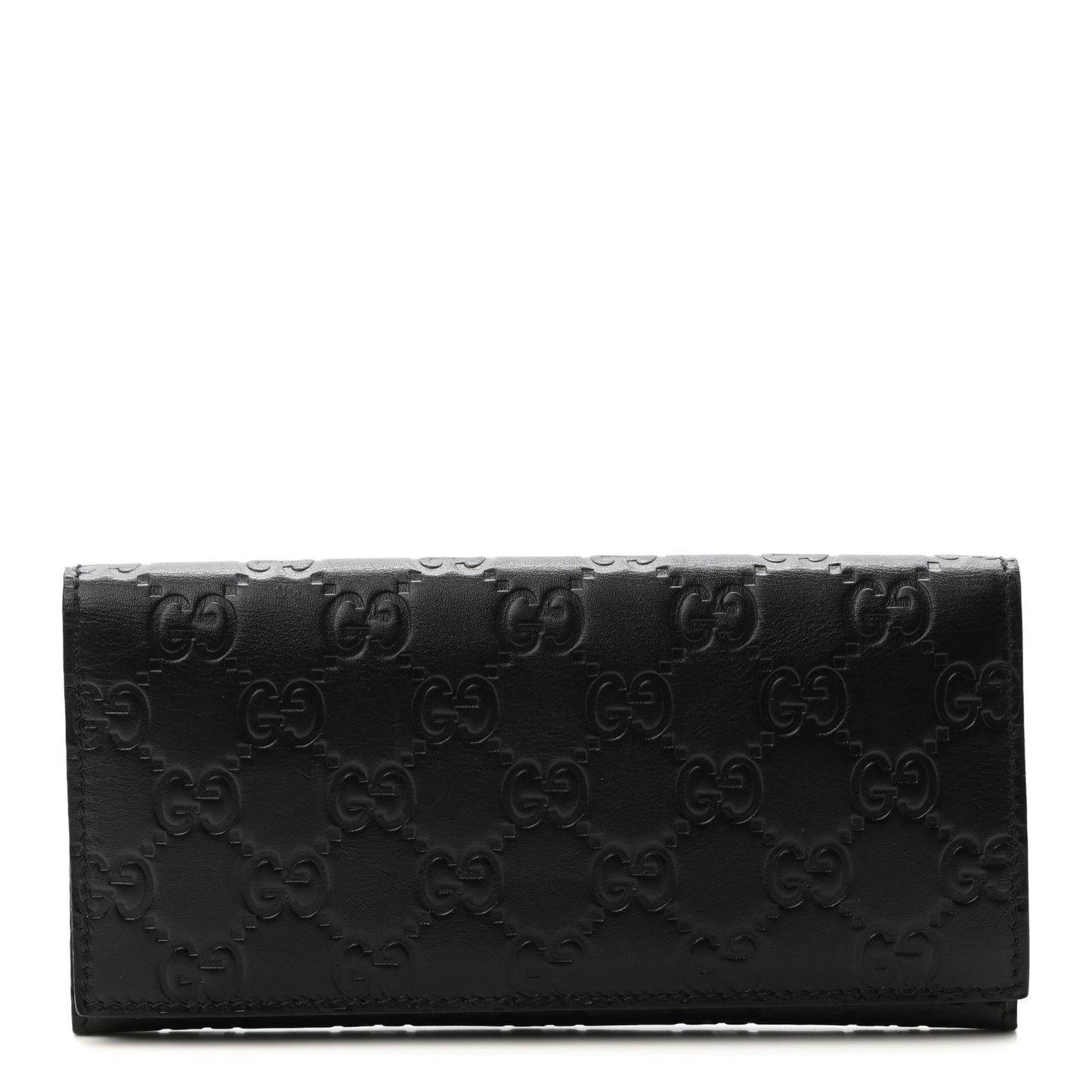 Guccissima Continental Flap Wallet Black