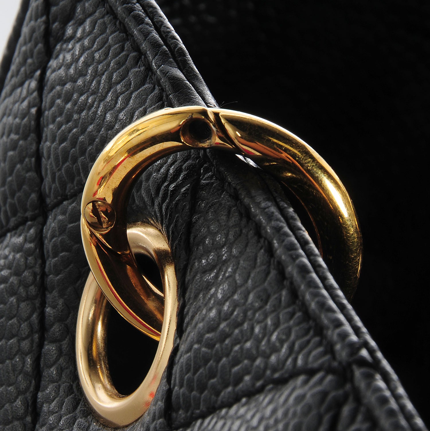 Chanel Caviar Petit Shopping Tote PST Black 9 of 20