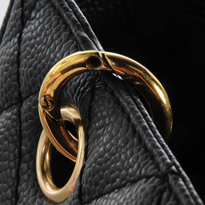 Chanel Caviar Petit Shopping Tote PST Black 9 of 20