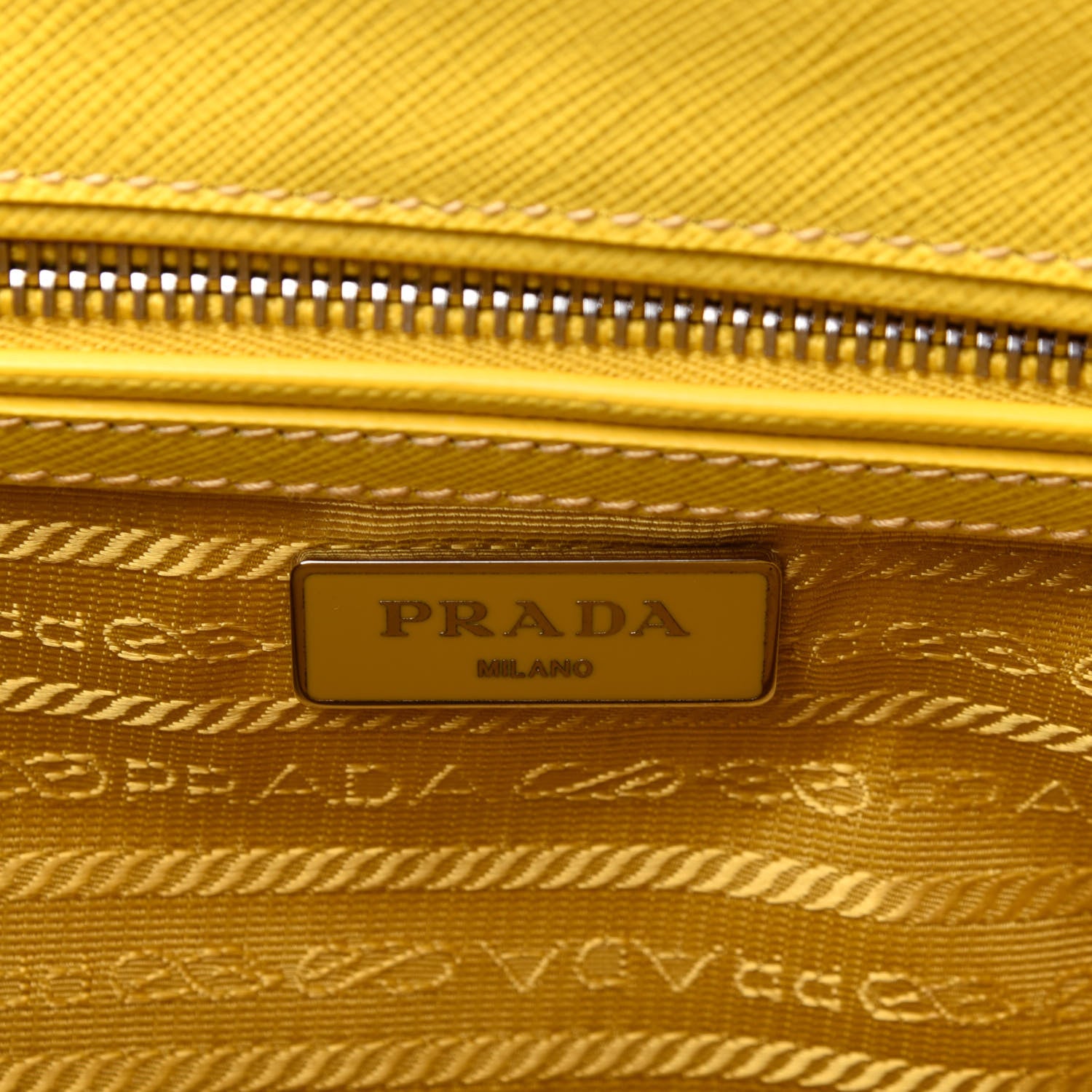 Prada Saffiano Small Galleria Double Zip Tote Soleil 16 of 20